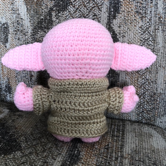 SALE Crochet Pink Girl Baby Yoda - Picture 6 of 10